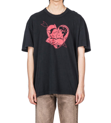 LOOSE T-SHIRT LOVE STORY PRINT