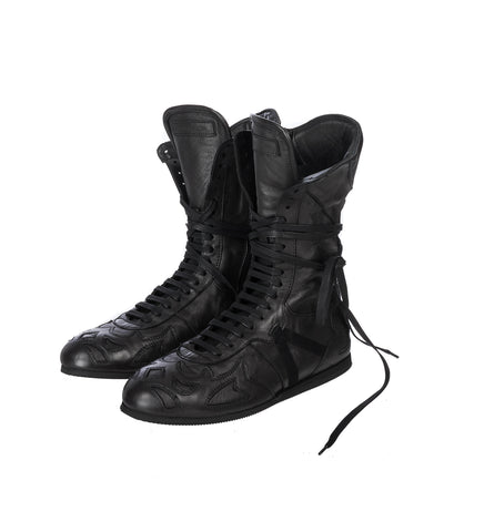 HIGH-TOP BOXING SNEAKERS BLACK