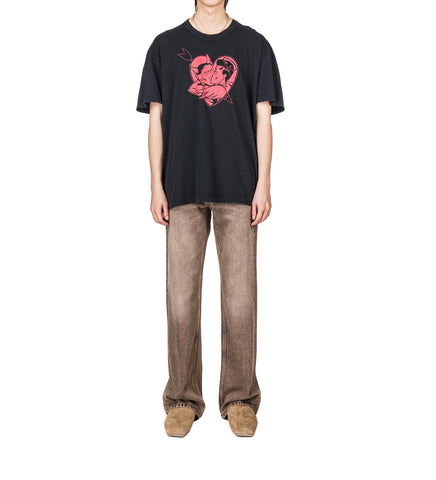 LOOSE T-SHIRT LOVE STORY PRINT