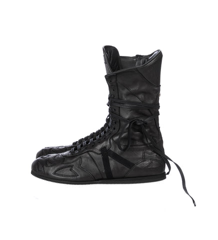 HIGH-TOP BOXING SNEAKERS BLACK