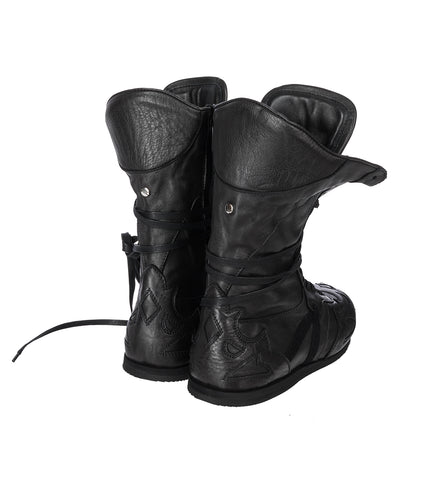 HIGH-TOP BOXING SNEAKERS BLACK