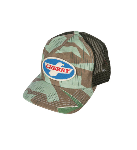 MINI FLAG EAGLE PATCH TRUCKER CAMO