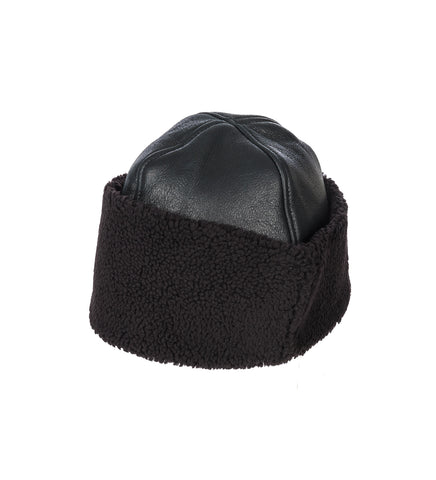 BLIZZARD HAT DARK BROWN AVIATOR SHEARLING