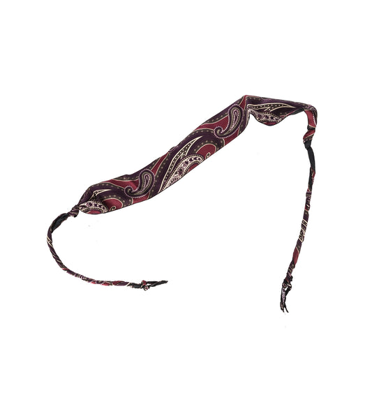 TWISTED TIE BURGUNDY PAISLEY