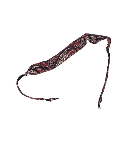 TWISTED TIE BURGUNDY PAISLEY
