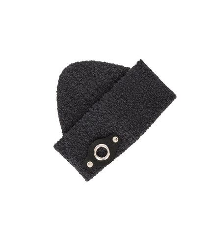 CRAIG GREEN FELT PATCH HAT DARK GREY