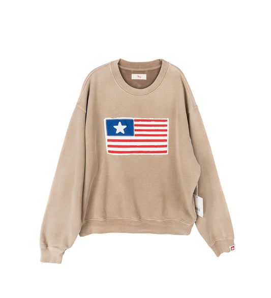 1 STAR CREWNECK DESERT TAN