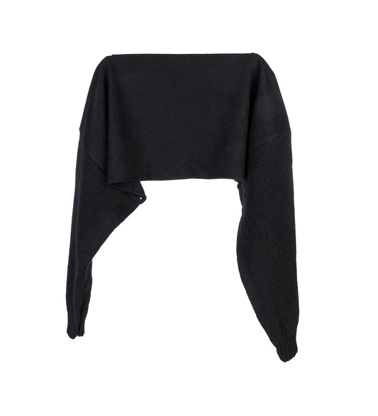 CROPTOPSCARF BLACK
