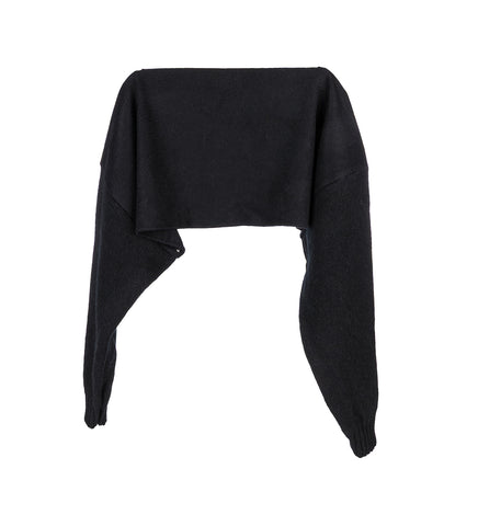 CROPTOPSCARF BLACK