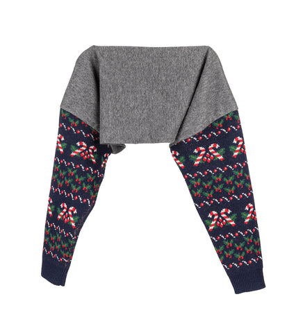 CROPTOPSCARF GREY