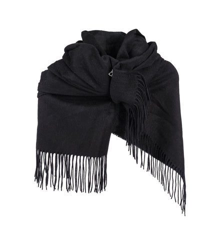 DRAPS LONG WOOL BLACK