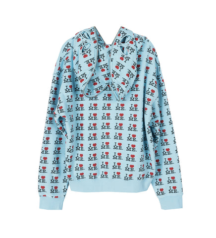 BUTTERFLY HOODIE I HEART ME BLUE