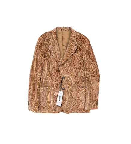 CMMN SWDN FLOYD SLIM FIT BLAZER PINK PAISLEY