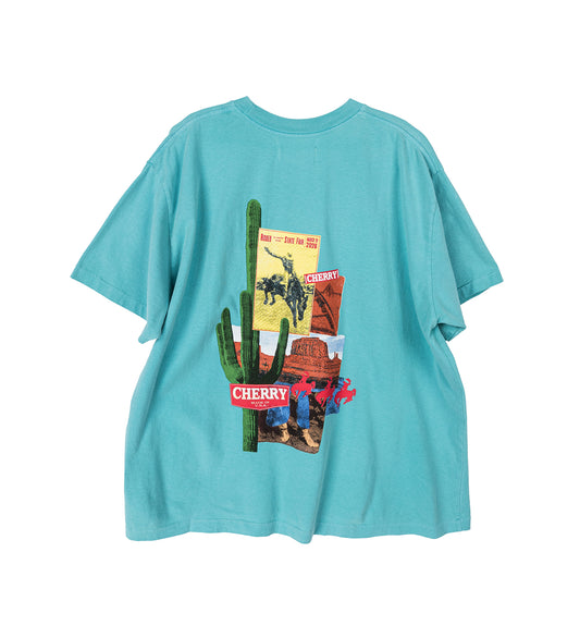 DESERT BOXY T-SHIRT TURQUOISE