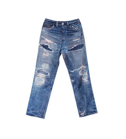 PRINT STRAIGHT PANTS CRASH