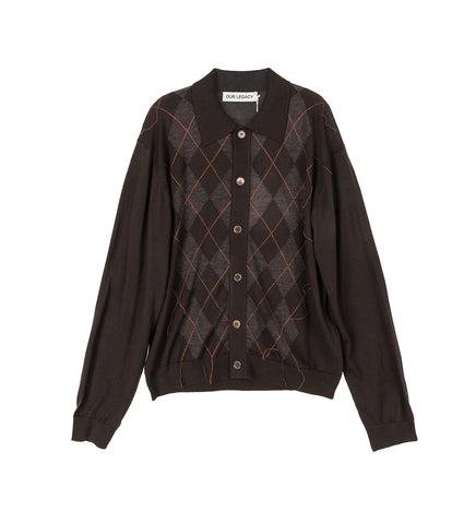 EVENING POLO PUB ARGYLE FINE WOOL