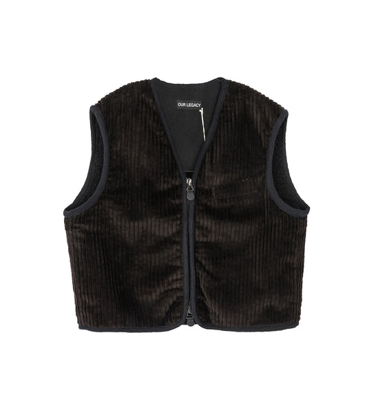 TOP VEST PROFOUND BROWN MAMMOTH CORD