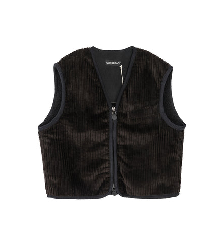 TOP VEST PROFOUND BROWN MAMMOTH CORD