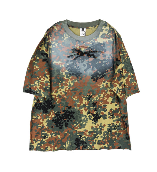 GOAT STENCIL CAMO TEE GREEN