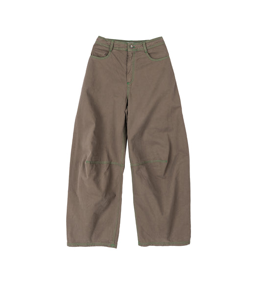 DART DENIM PANTS WALNUT