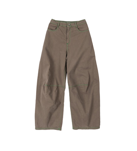 DART DENIM PANTS WALNUT