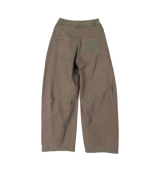 DART DENIM PANTS WALNUT