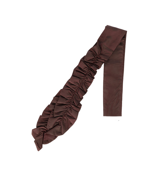 GATHERED TIE SHINING CHERRY CRINKLE SOLARO