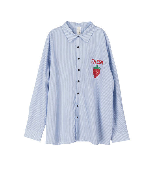 BUTTON FRESH SHIRT BLUE