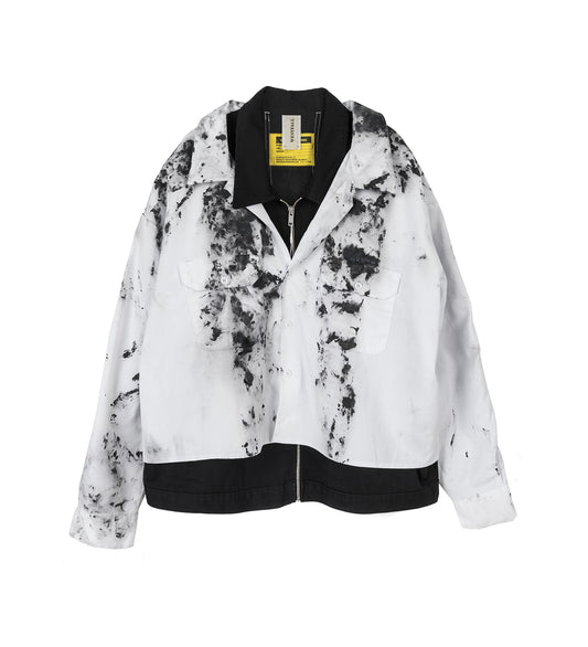 WHATEVERWORKS DOUBLE WORK JACKET DIRTY WHITE BLACK