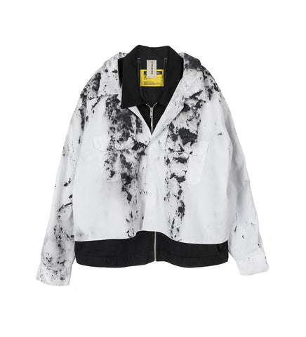 WHATEVERWORKS DOUBLE WORK JACKET DIRTY WHITE BLACK