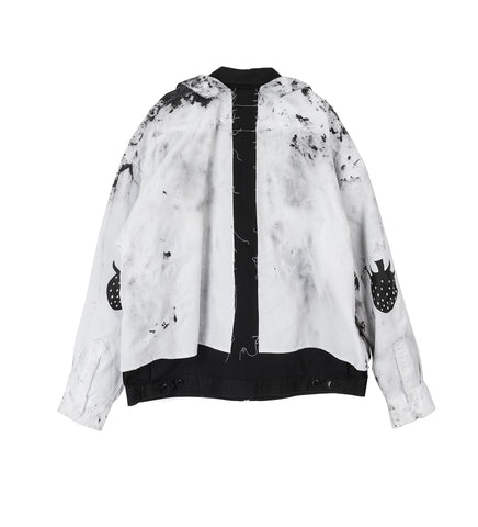 WHATEVERWORKS DOUBLE WORK JACKET DIRTY WHITE BLACK