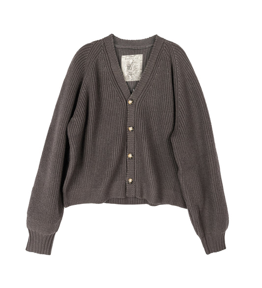 HENCH KNIT CARDIGAN BROWN