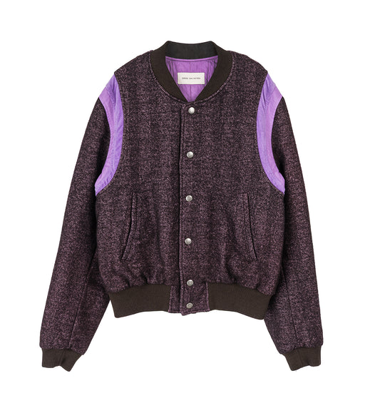 VALTOR HERRINGBONE JACKET PURPLE