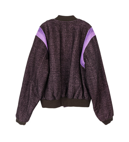 VALTOR HERRINGBONE JACKET PURPLE