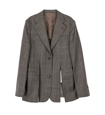 HEM SLICE JACKET PEAT