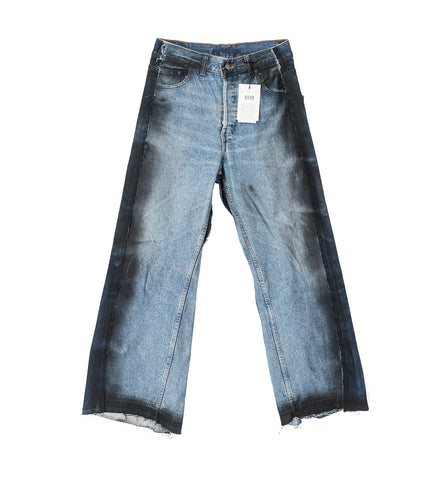 SPRAYED NEW JEANS DENIM BLUE SPRAYED S-M #1