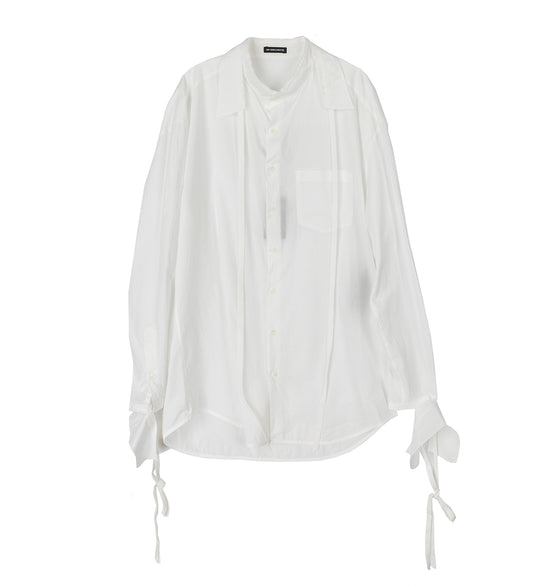 WILLE HIGH COMFORT SHIRT WITH CUT COLLAR AND CUFFS NATURAL WHITE