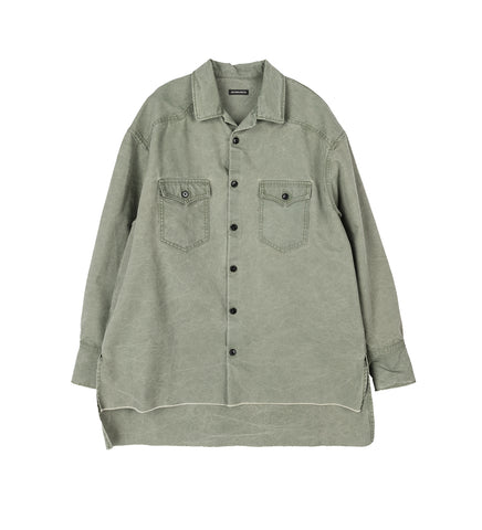 ANTOINE HIGH COMFORT LONG SHIRT SAGE