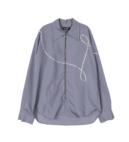 ZIP SHIRT GREY