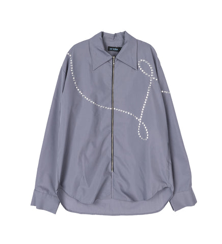 ZIP SHIRT GREY