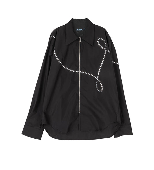 ZIP SHIRT BLACK