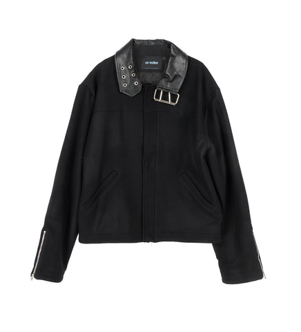 COLLAR BELT JACKET BLACK