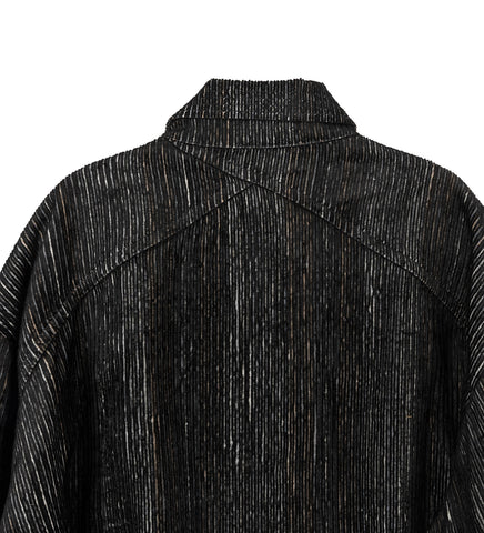 KRANER CROPPED SHIRT MELANGE BLACK