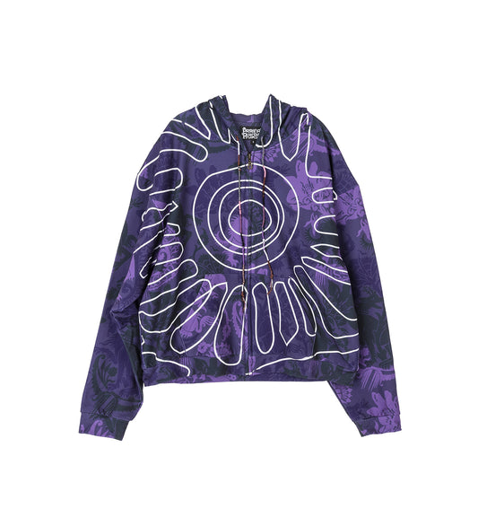 MEDIEVAL GILDED CAMO HOODIE PURPLE