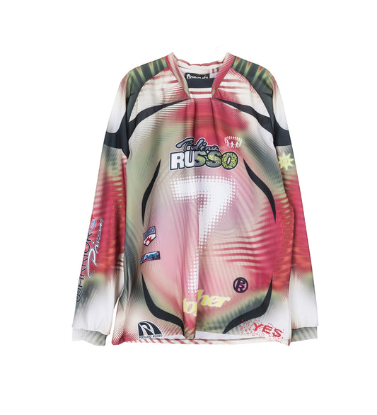SPORTS LONGSLEEVE TOP RED/OLIVE