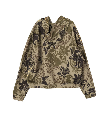 MEDIEVAL GILDED CAMO HOODIE KHAKI/GOLD