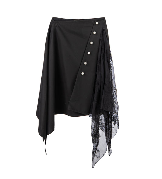 ILMA WRAP SKIRT BLACK