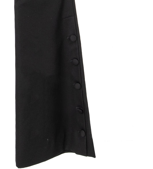 ENYA SLIM FIT BOOTCUT TROUSERS BLACK