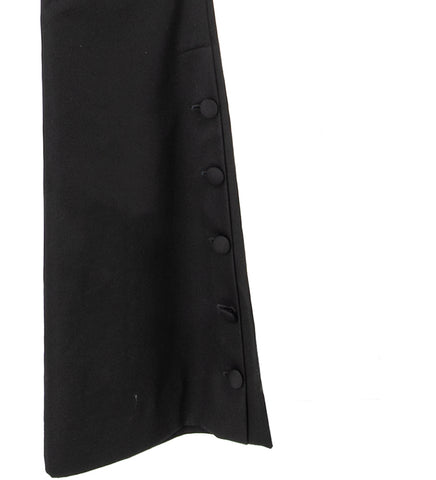 ENYA SLIM FIT BOOTCUT TROUSERS BLACK