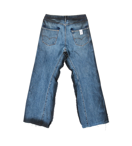 SPRAYED NEW JEANS DENIM BLUE SPRAYED L-XL